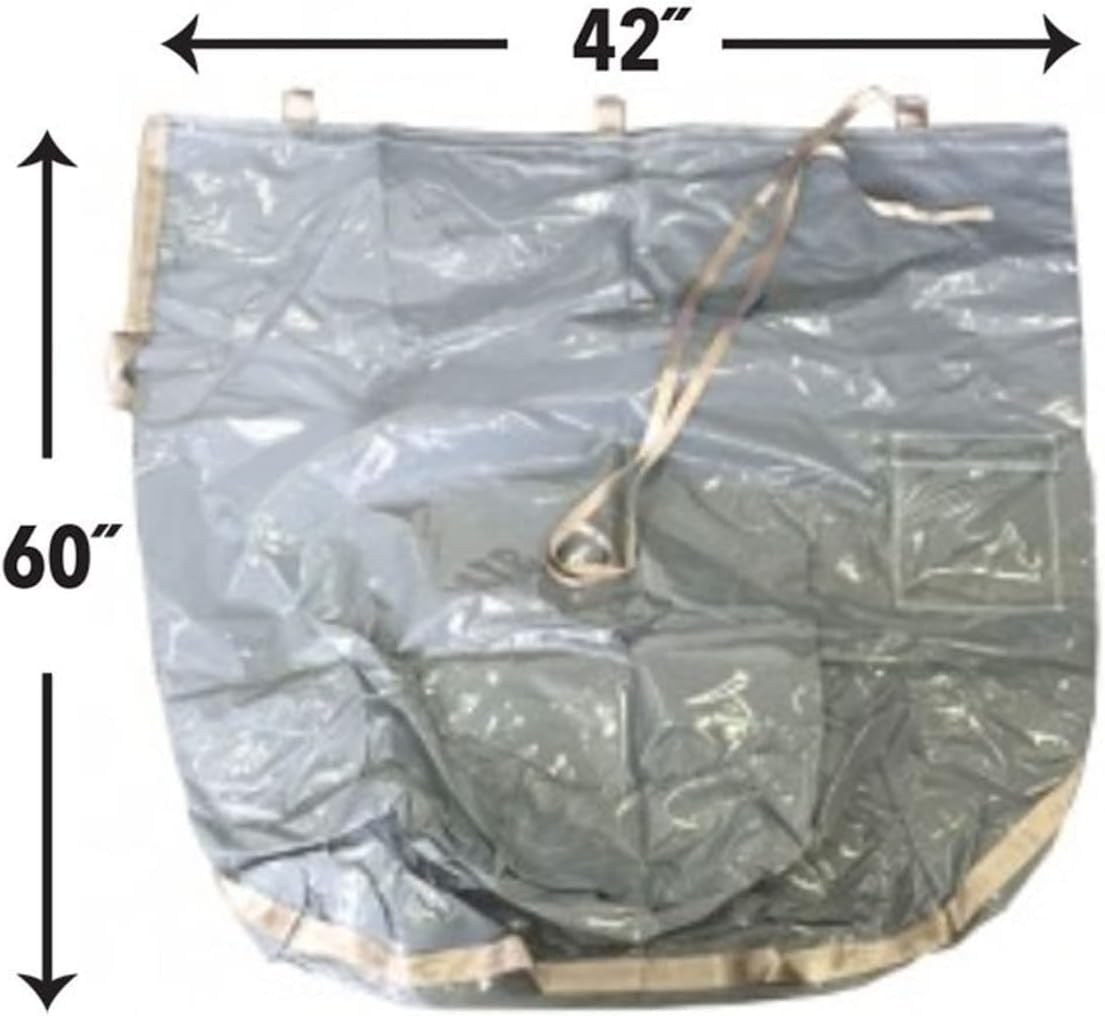 TentandTable Bolsa de almacenamiento de vinilo resistente  Mediana, 42 pulgadas por 60 pulgadas  Costuras reforzadas  para casas de rebote