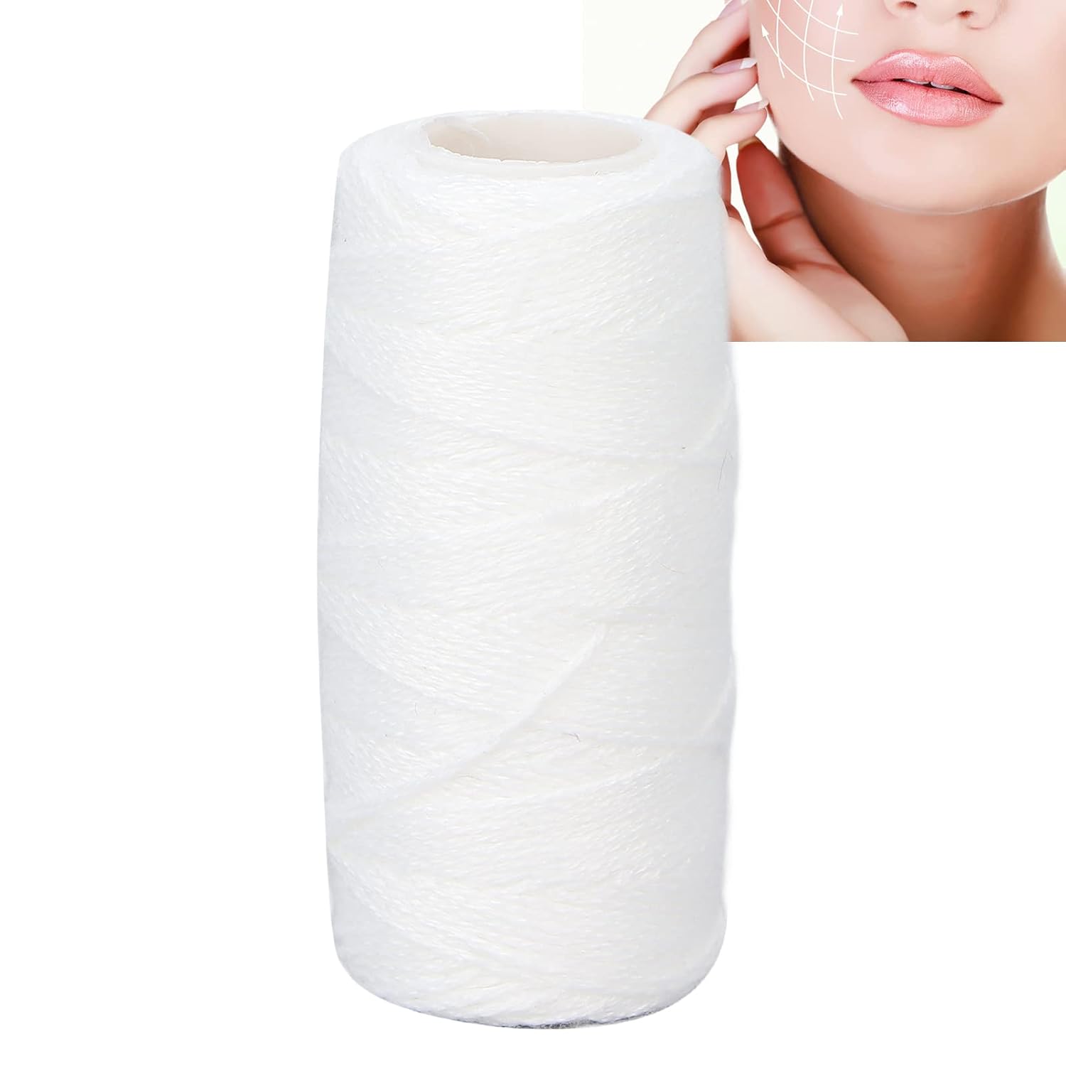 Hilo, Hilo Facial de la Cara de la Depilación de Hilo para Brazos Faciales Piernas Removedor de Pelo Depiladora de Pelo Afeitadora Belleza Depil
