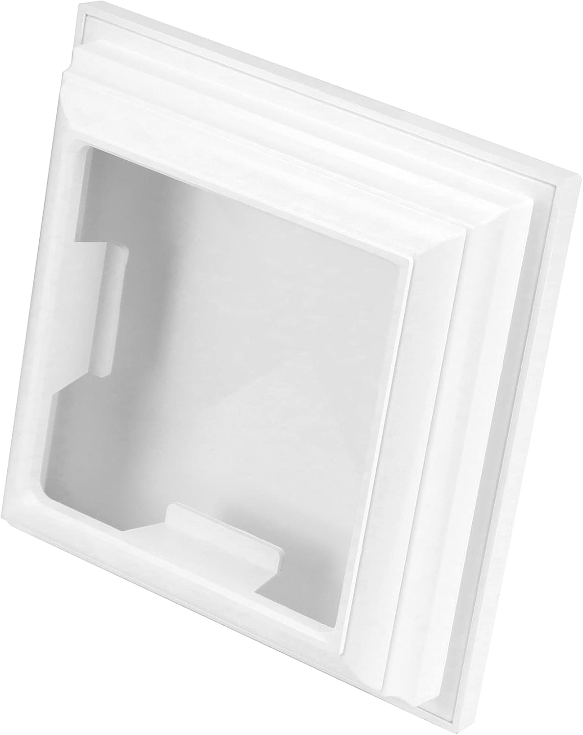 QWORK Tapón para poste de valla de vinilo, paquete de 4 cubiertas superiores de PVC de 4 x 4 pulgadas, cubierta superior para poste de valla