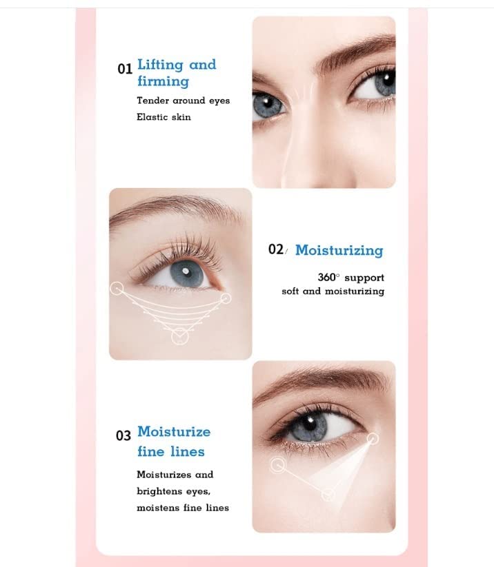 Crema de ojos de granada roja, crema de ojos de granada roja con colágeno (3 piezas)
