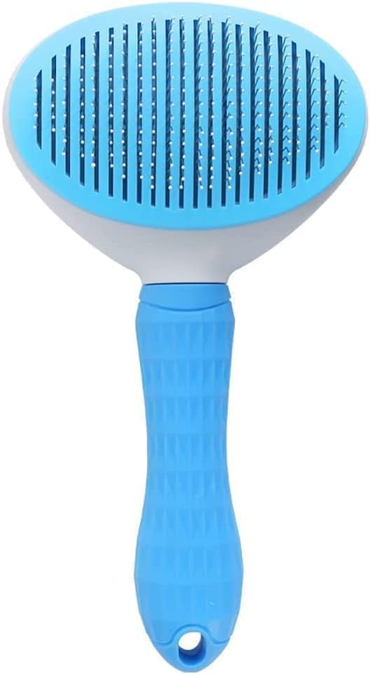 Cepillo para perros y gatos, peine de aseo personal, cepillo de limpieza para gatos y perros con mango suave, herramienta de aseo para mascotas con