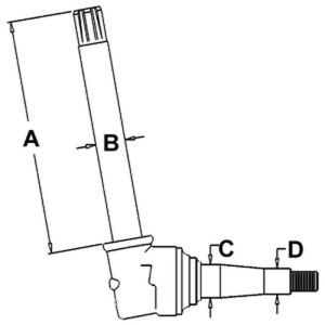 AR50983 New Aftermarket RH LH Husillo hecho para adaptarse a John Deere JD Tractor 3010 AR50983 New Aftermarket RH LH Husillo hecho para adaptarse a John Deere JD Tractor 3010