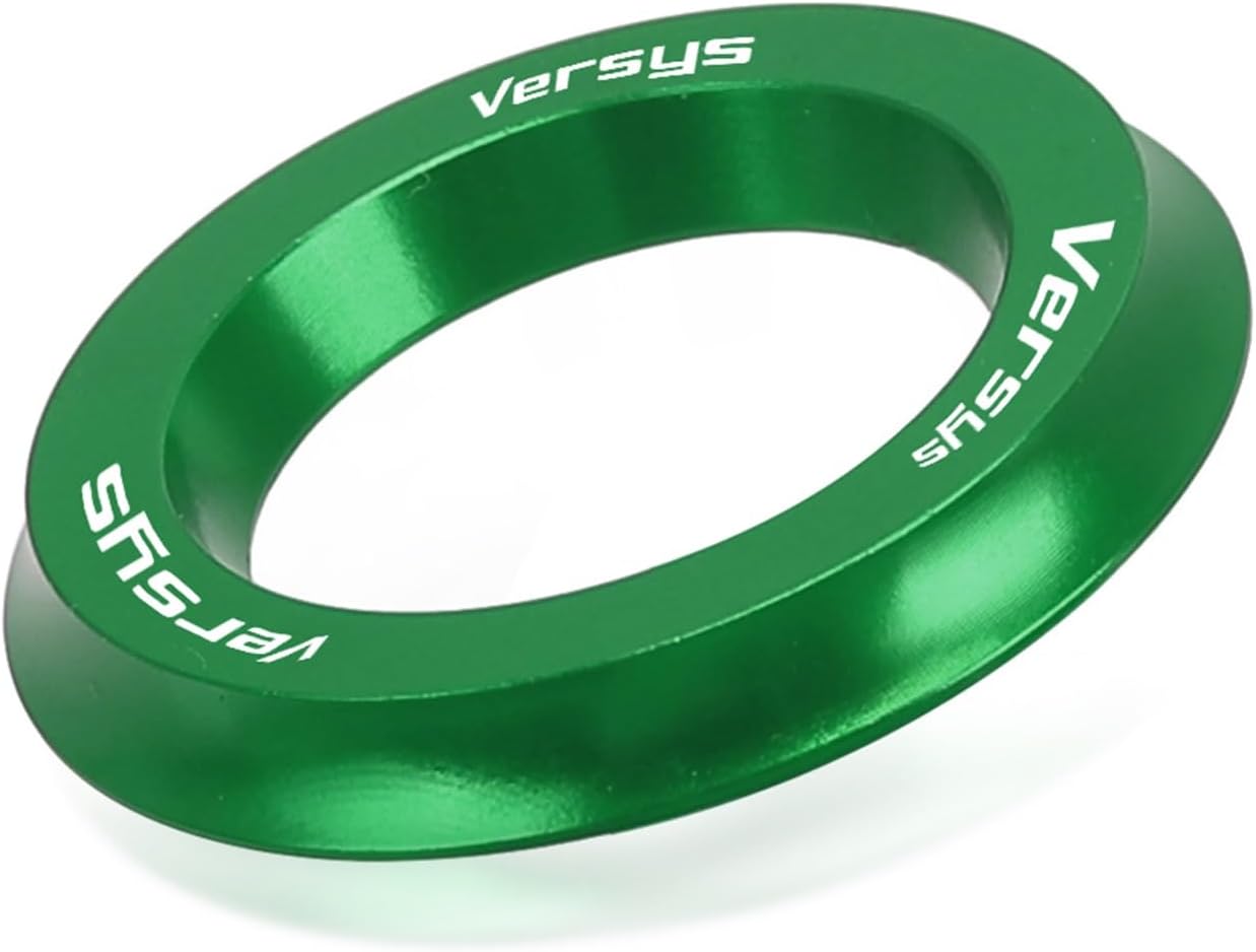 PAIVI Para Kawasaki Versys Versys-x 300  ABS 2017 2018 2019 Motocicletas Interruptor de Encendido Cubierta Anillo Accesorios CNC (Color Gris, Tamaño