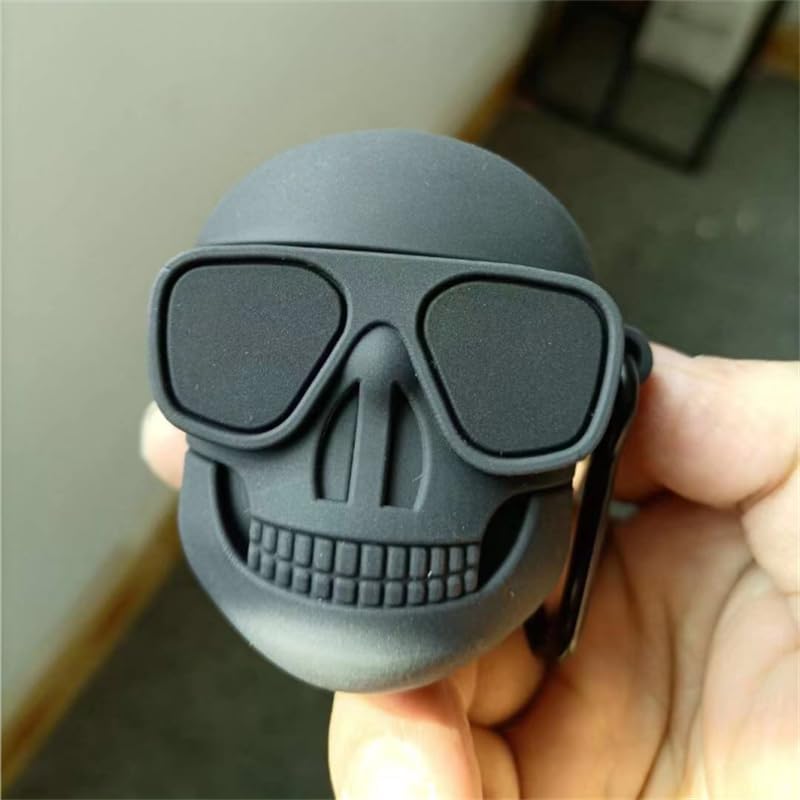 Funda protectora para AirPods Pro de 3 generación, funda protectora para auriculares de 12 generación con llavero, funda de silicona suave anticaída