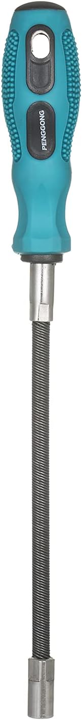 Conductor de abrazadera de manguera flexible de 0.276 in, destornillador de tuerca métrica, llave de enchufe flexible antideslizante, herramienta de