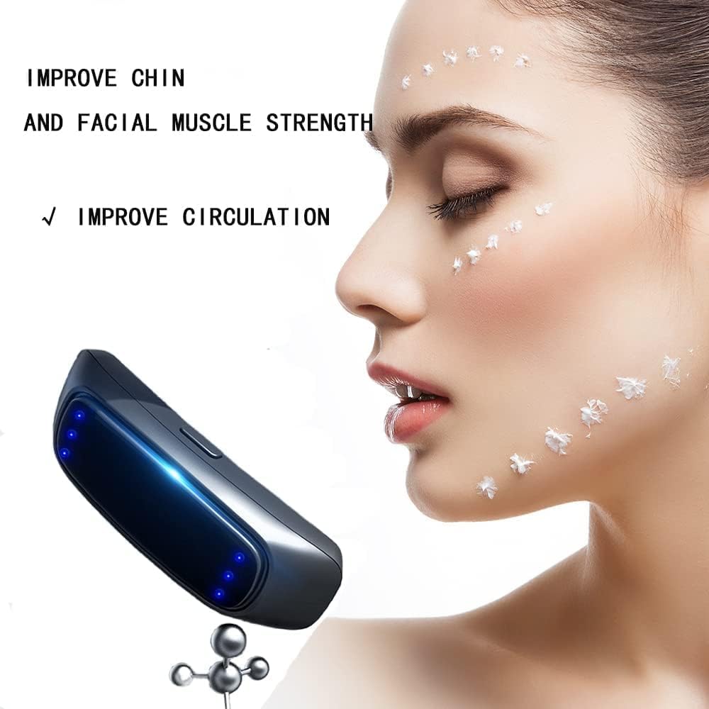 GWINDI Dispositivo de belleza de cara en V para dormir, máquina reductora de mentón doble, masajeador facial inteligente, masajeador de elevación