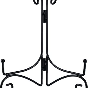 Soporte de placa de hierro negro, soporte de placa de 12 pulgadas para exhibición, soportes de metal pequeños para libros de cocina, marco de fotos, Soporte de placa de hierro negro, soporte de placa de 12 pulgadas para exhibición, soportes de metal pequeños para libros de cocina, marco de fotos,