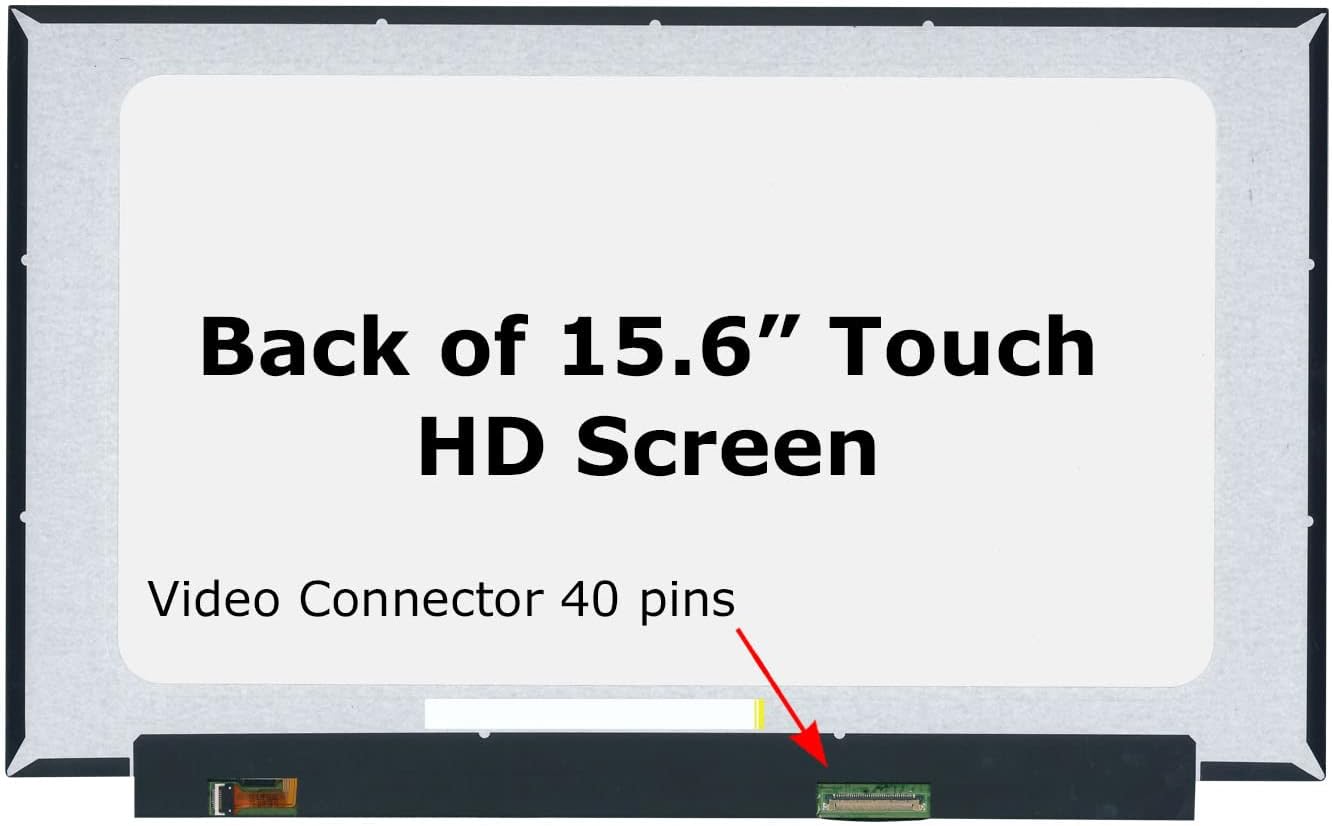 SCREENARAMA Reemplazo de pantalla para NT156WHM-T02, HD 1366×768, OnCell Touch, pantalla LCD LED con herramientas