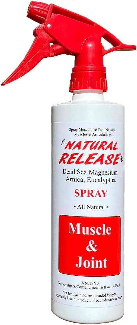 Four Oaks Farm Ventures, Tratamiento en aerosol muscular de liberación natural, linimento de caballo para dolores musculares, dolor en las