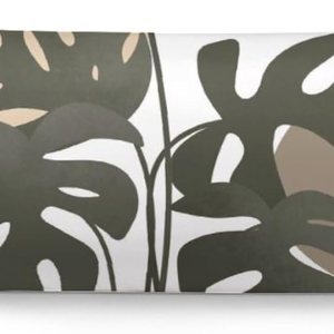 Funda de almohada corporal, estilo bohemio, abstracto, con hojas de Monstera tropicales, para cama, tamaño grande, suave, estilo mediados de siglo, Funda de almohada corporal, estilo bohemio, abstracto, con hojas de Monstera tropicales, para cama, tamaño grande, suave, estilo mediados de siglo,