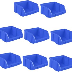 NUOBESTY Contenedores de almacenamiento apilables Organizador de piezas 8pcs Abs Organizador de oficina antiestático Almacenamiento de NUOBESTY Contenedores de almacenamiento apilables Organizador de piezas 8pcs Abs Organizador de oficina antiestático Almacenamiento de