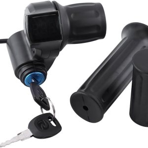 Pwshymi Empuñadura del acelerador, manillar Ebike Twist Throttle Grip Scooter Half Twist Ebike Acelerador Mango de control de acelerador con agarre Pwshymi Empuñadura del acelerador, manillar Ebike Twist Throttle Grip Scooter Half Twist Ebike Acelerador Mango de control de acelerador con agarre