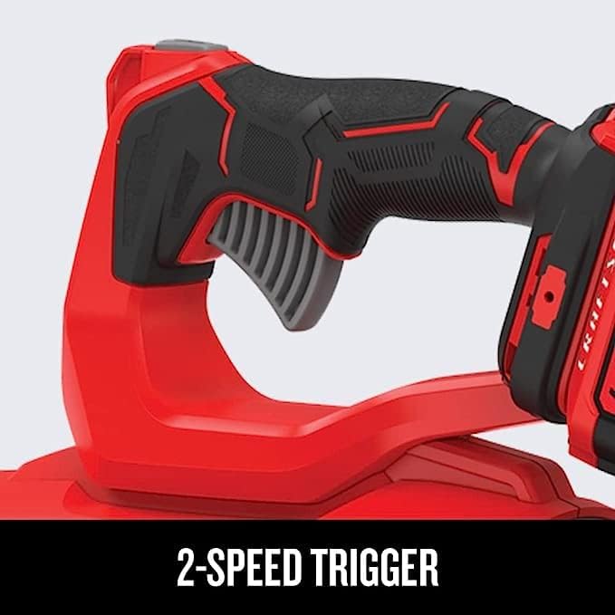 CRAFTSMAN Soplador de hojas inalámbrico de 20 V MAX, batería y cargador incluidos (CMCBL720M1) Rojo