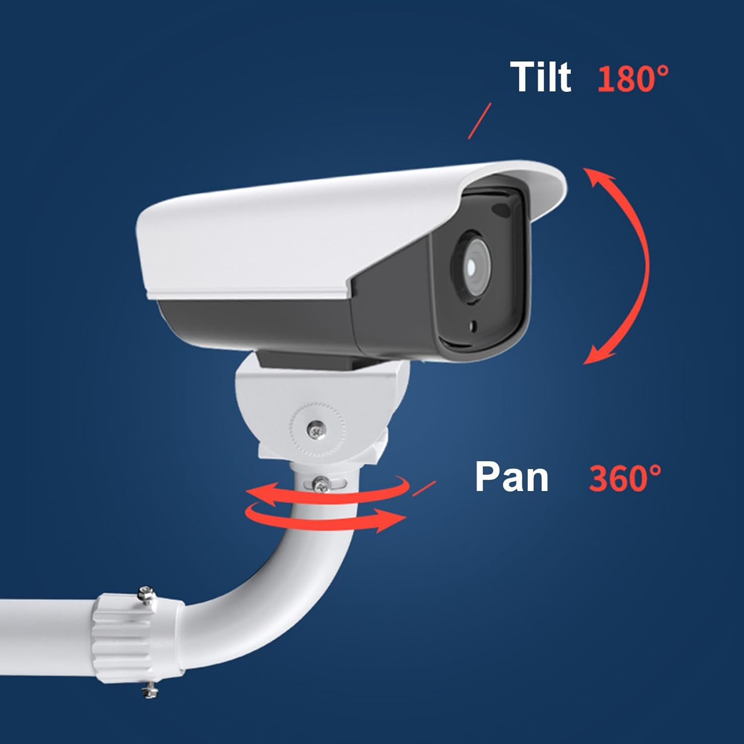 WiTi Soporte de montaje extensible sólido en J para cámaras de vigilancia de seguridad, soporte de montaje ajustable de pared y techo de 40CM-60CM