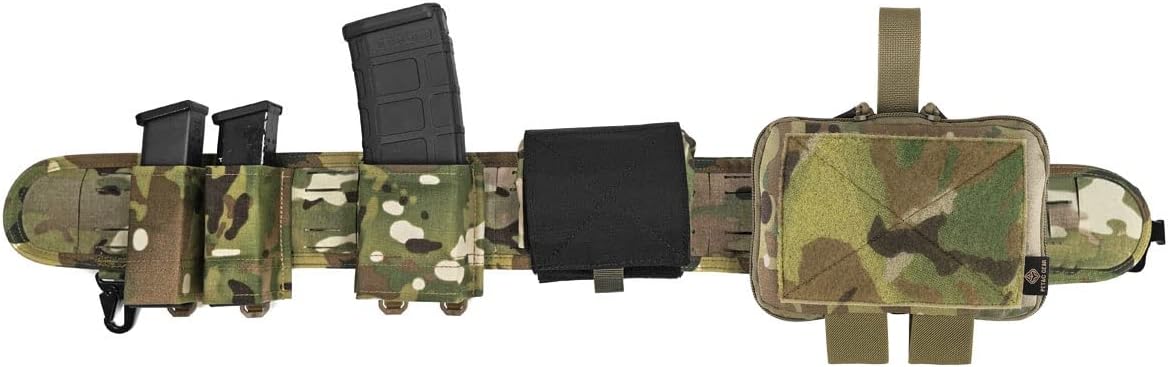 PETAC GEAR Tactical Medical Pouch Compact Admin Belt Pouch EMT First Aid Pouch IFAK Utility Pouch Trauma Kit Organizer Tourniquet Holder