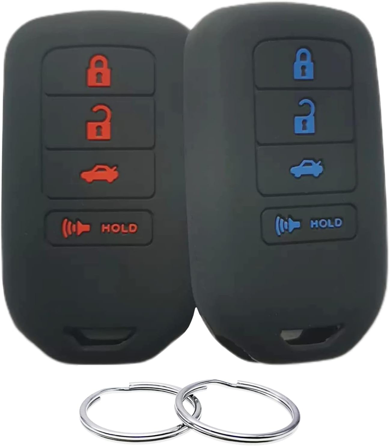 Funda de goma de silicona compatible con Honda Accord CR-V Civic Fit HR-V Odyssey Pilot Ridgeline ACJ932HK1310A ACJ932HK1210A (no compatible con