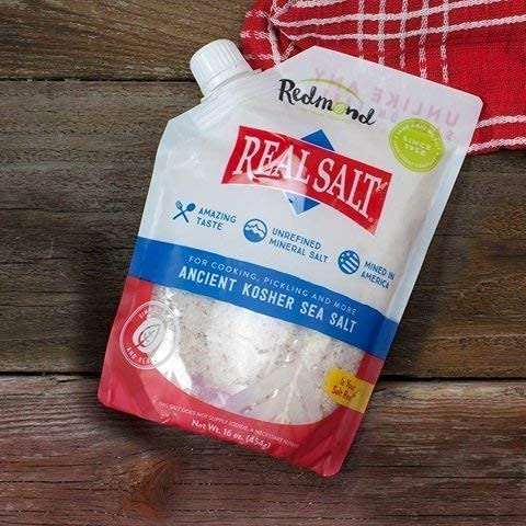 Redmond Real Kosher Sal, bolsa de 16 onzas (paquete de 3)