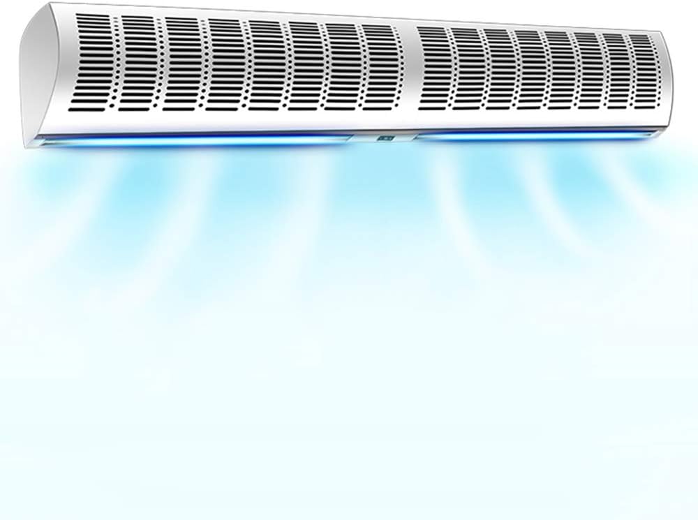 Air Curtain Gran volumen de aire y bajo ruido en entradas y salidas comerciales Máquina ajustable de dos velocidades Control remoto Dirección del