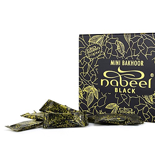 Mini Incienso Nabeel Black (Etisalbi) Incienso de Nabeel 108gm (Caja de 36 x 3gm)