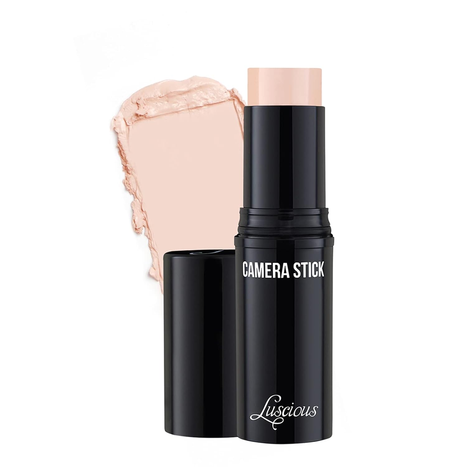 Luscious Cosmetics – Base para cámara, crema de cobertura completa, mezcla fácil, fórmula hidratante, vegano, libre de crueldad, 0.49 onzas,