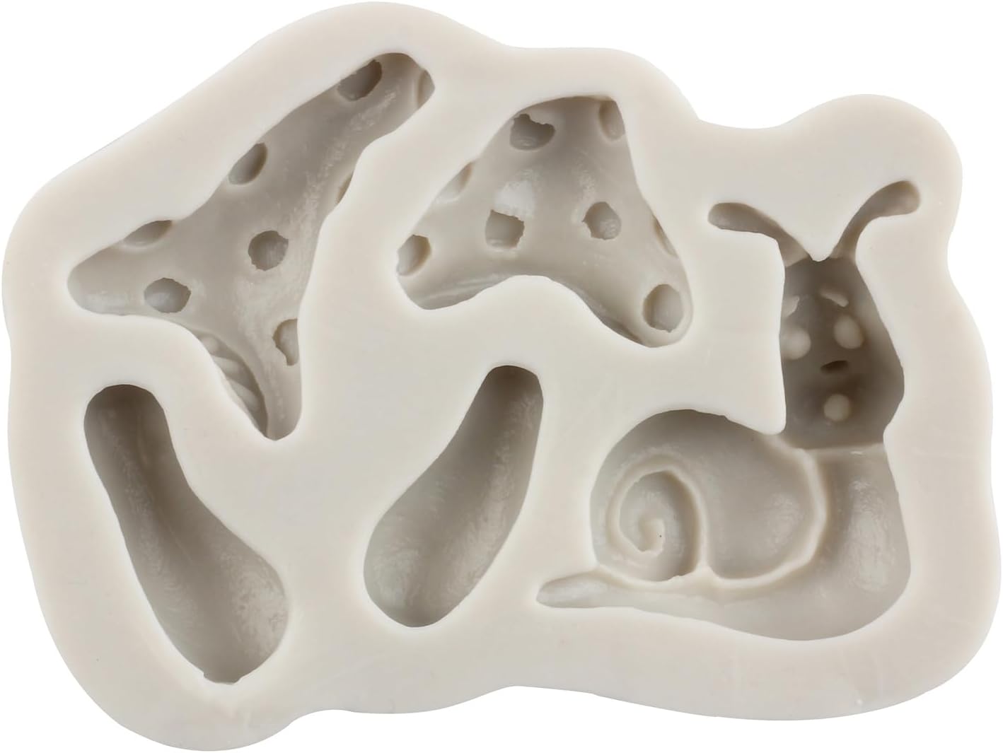 Sijiangmold Moldes de silicona encantados para jardín, hadas, gnomo, puerta de casa, ventana, molde de fondant para caracol, hongos, fondant, para