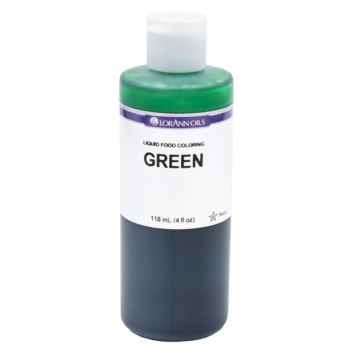 LorAnn Green Colorante líquido para alimentos, botella de 4 onzas