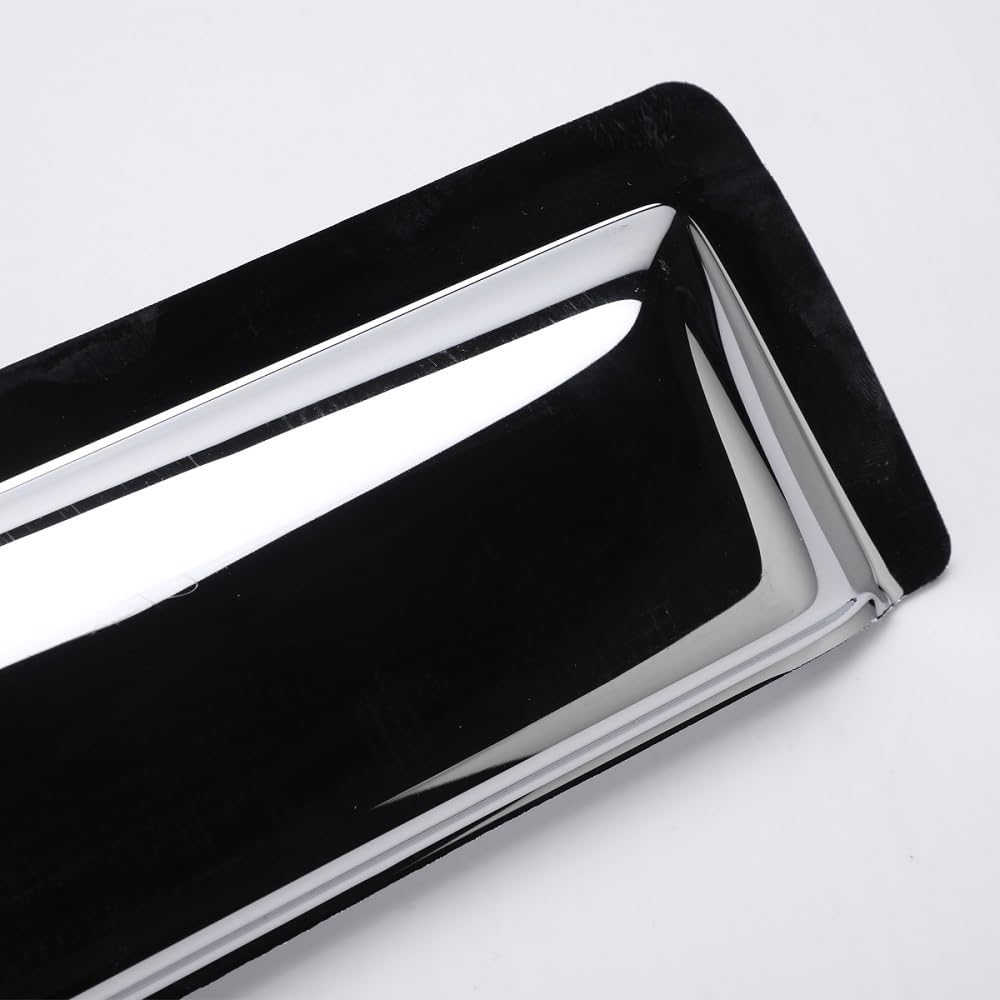 94155Y – Deflector de ventilación de viento cromado para Ford F150 SupercrewCrew Cab 2009-2014 con 4 puertas de tamaño completo, 4 piezas de estilo