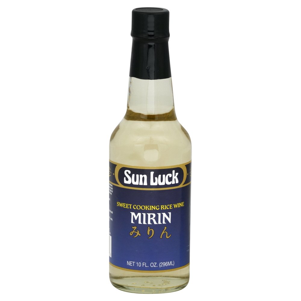 Sun Luck Mirin Sweet Cooking Wine, botella de vidrio de 10 onzas (paquete de 6)