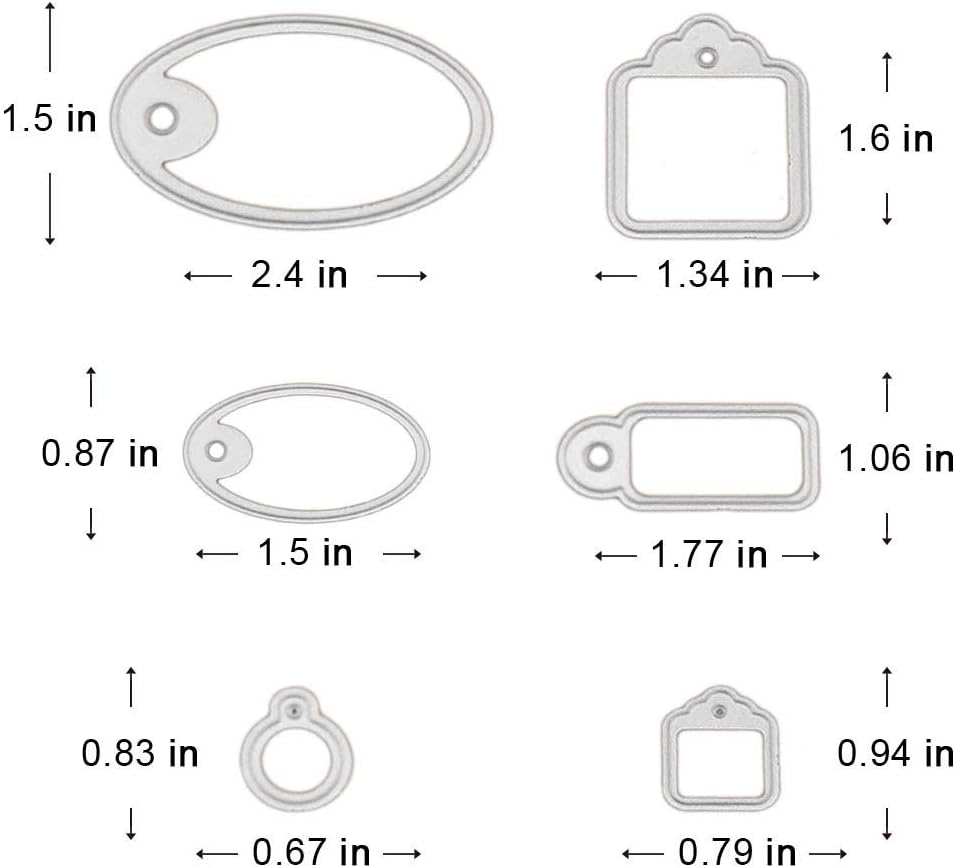 Troqueles de corte de metal para marcapáginas, moldes de plantilla, herramienta de grabado en relieve, troqueles para hacer tarjetas, álbum, álbumes