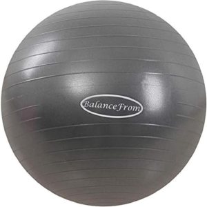 Signature Fitness Pelota de ejercicio antiestallidos y antideslizante, pelota de yoga, pelota de fitness con bomba rápida, capacidad de 2,000 Signature Fitness Pelota de ejercicio antiestallidos y antideslizante, pelota de yoga, pelota de fitness con bomba rápida, capacidad de 2,000