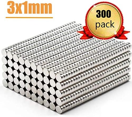 300 imanes de oficina de 0.118 x 0.039 in para nevera WhiteboardnCraft Project Art Magnet