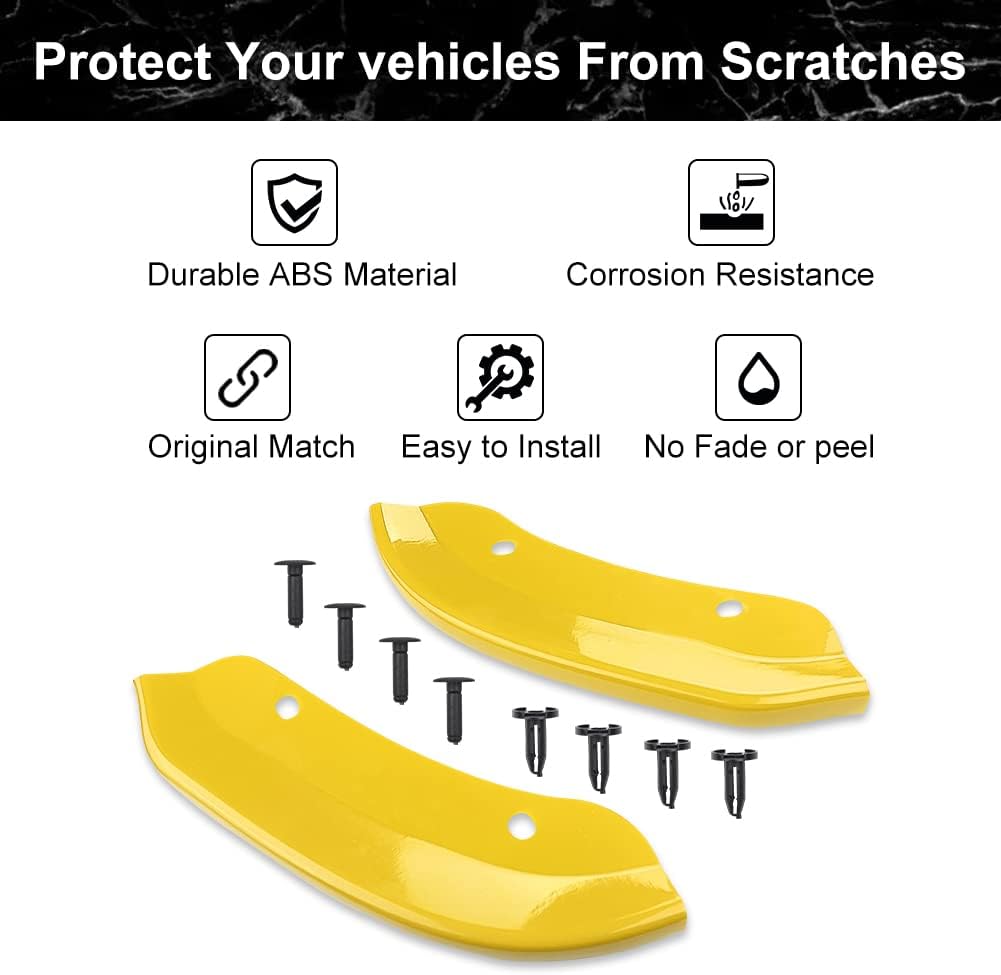 JDMON Protector de parachoques delantero compatible con Dodge Challenger SRT Hellcat 2015-2021 2015 2016 2017 2018 2019 2020 2021, accesorios SRT