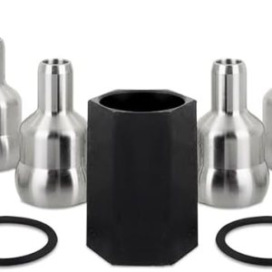 Mishimoto Juego de tubos de bola de riel de aceite de alta presión, compatible con Ford 6.0L Powerstroke 2004.5-2007 Mishimoto Juego de tubos de bola de riel de aceite de alta presión, compatible con Ford 6.0L Powerstroke 2004.5-2007