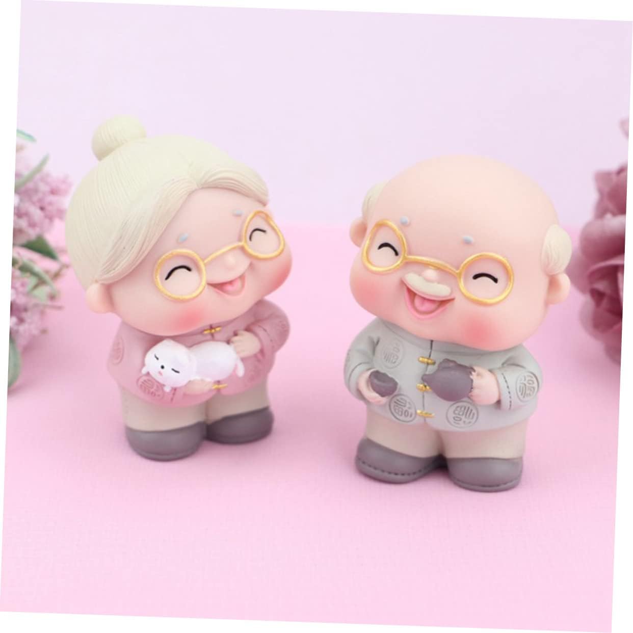 NOLITOY 1 figura de boda para pareja, figuritas de pastel de aniversario, figura de pastel de cumpleaños, decoración de pastel de aniversario en