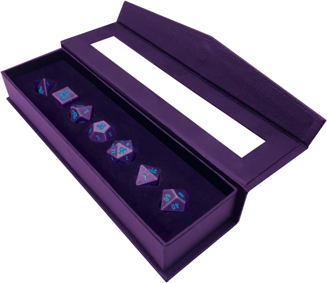 Ultra PRO – Juego de 7 dados RPG Underdark para Phandelver y abajo El obelisco destrozado para mazmorras y dragones, dados poliédricos para juegos