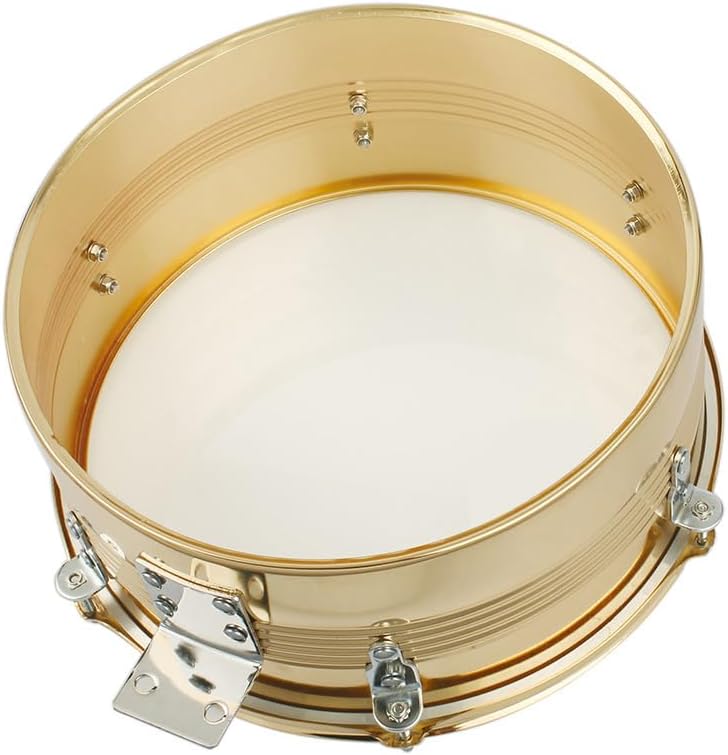 Lykos Percussion – Juego de batería Timbales de 13 y 14 pulgadas con soporte y cencerro (dorado)