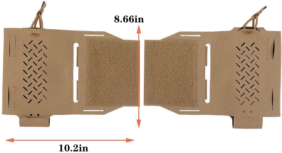 Bolsa de extensión táctica Cummerbund Universal Side Magazine Holster Pouch para chaleco táctico con panel de gancho y bucle, rápido fijado y fijo