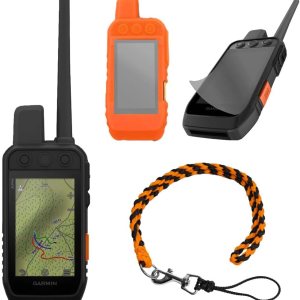 Garmin 300i Handheld Bundle and Save, Garmin 300i de mano con protector de pantalla, funda de goma y cordón (funda de goma negra) Garmin 300i Handheld Bundle and Save, Garmin 300i de mano con protector de pantalla, funda de goma y cordón (funda de goma negra)