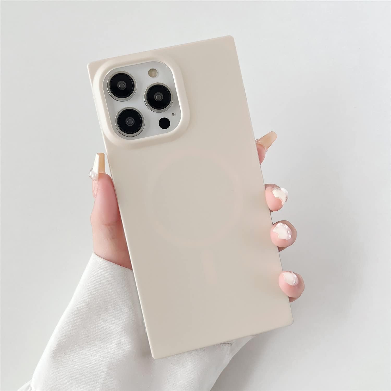 Cocomii Funda cuadrada compatible con iPhone 11 Pro Max, lujosa, delgada, mate, color sólido, neutros atemporales, resistente a las huellas