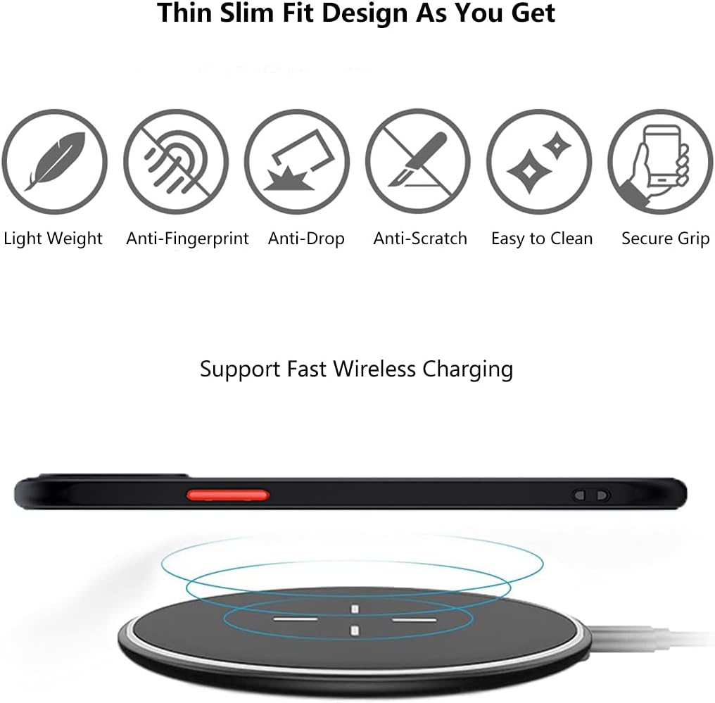 ZEZHOU Funda para iPhone 13 Pro con protector de lente de cámara de 6.1 pulgadas, cubierta de cuerpo completo a prueba de golpes, borde plano suave,