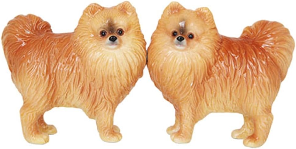 Pacific Giftware Pomeranian Dog – Juego de salero y pimentero magnético
