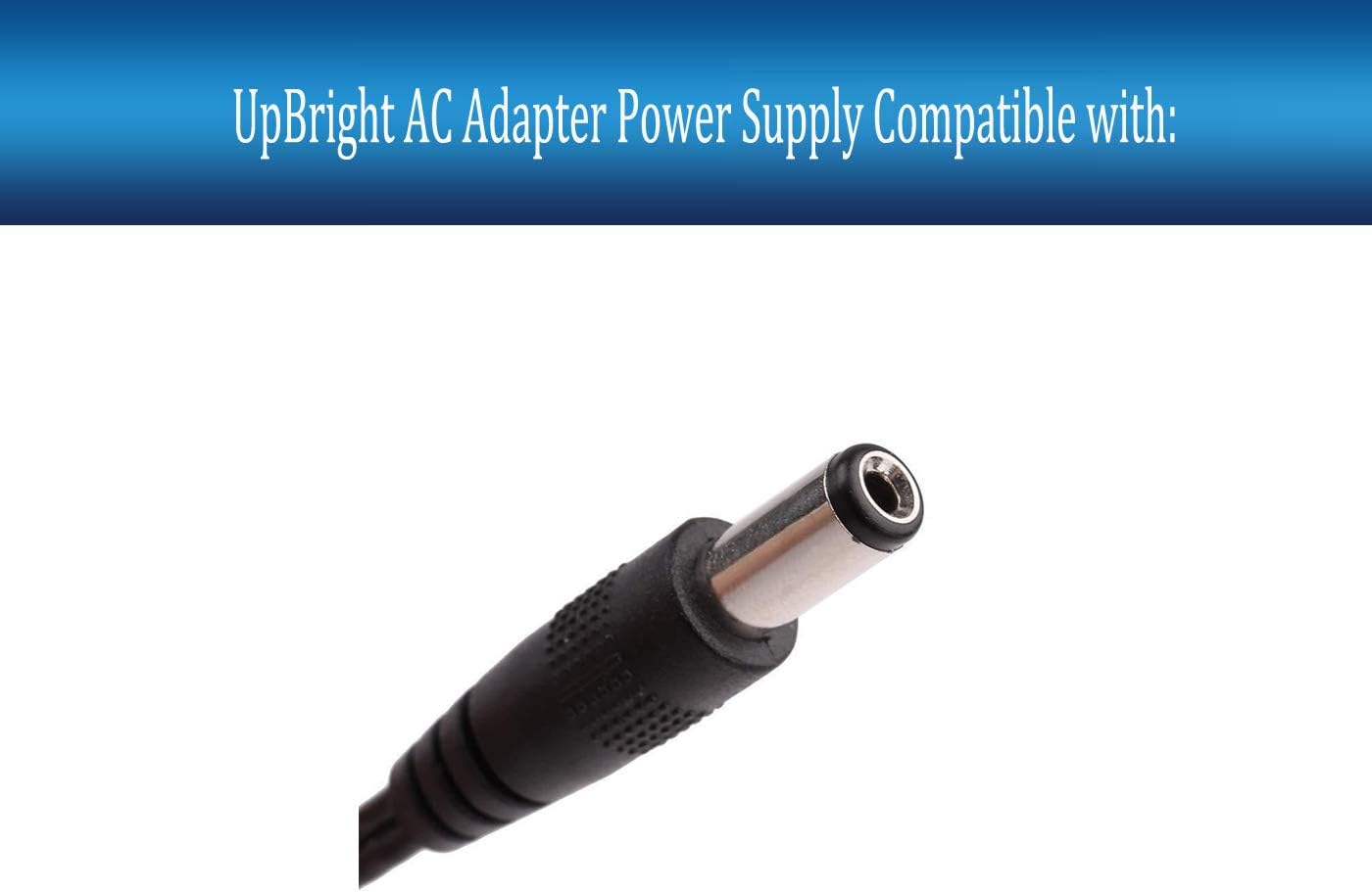 UpBright Nuevo adaptador global de 19 V CACC compatible con Polk Audio AM9640 Command Barra de sonido de cine en casa + 19 V 19 V 19 V 19 V 19 V CC