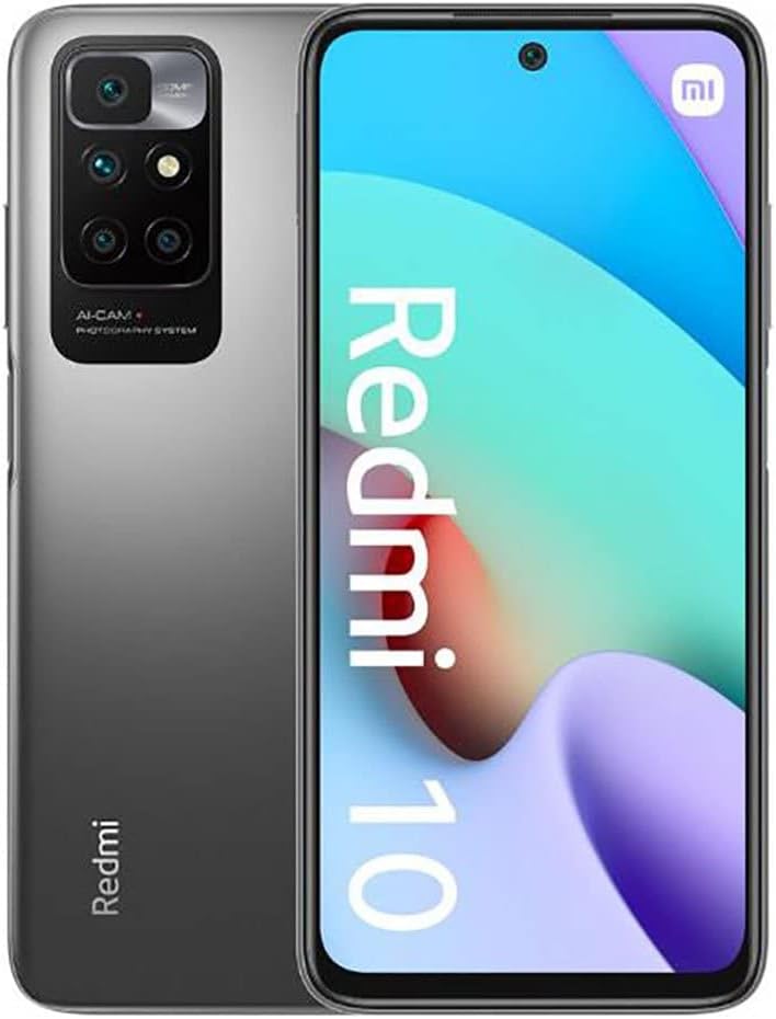 Xiaomi Redmi 10 2022 4G LTE (64 GB + 4 GB) LTE GSM desbloqueado 6.5 pulgadas 50MP Quad Cam (Tmobile Mint Tello e International Global) + (con