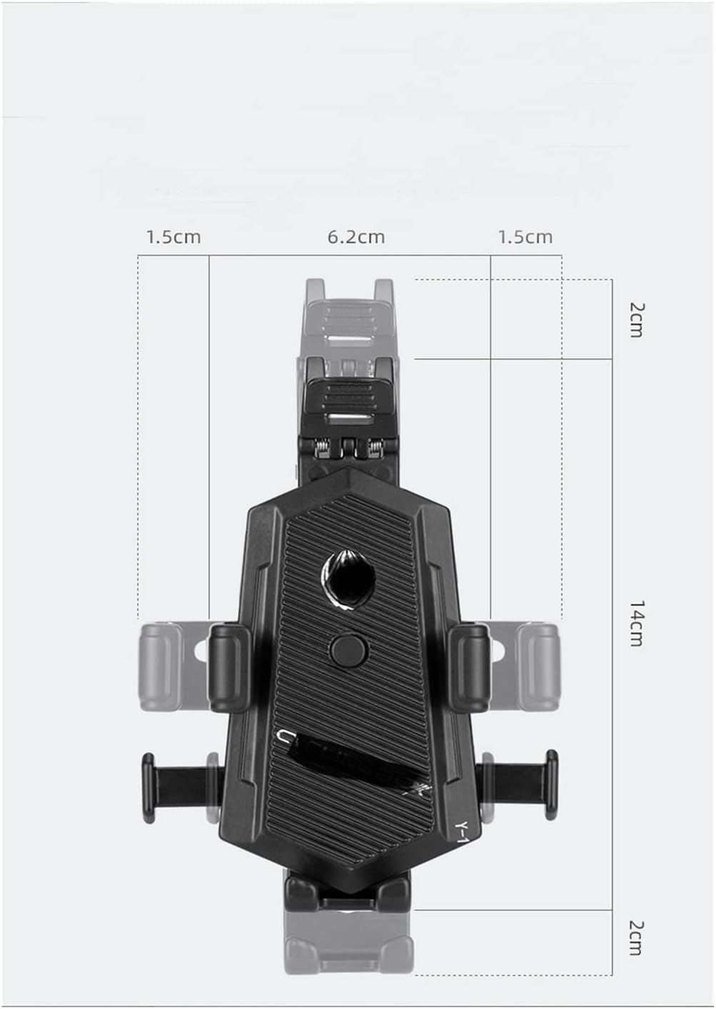 Soporte universal para manubrio de motocicleta de aleación de aluminio, espejo retrovisor universal, soporte para teléfono de bicicleta, soporte