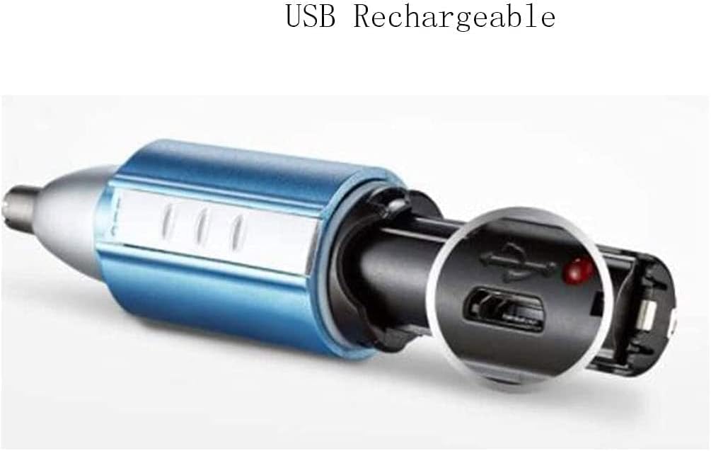 Cortadora de oídos, nariz y cejas, recortadora de detalles de cejas y vello facial para hombres y mujeres, recargable por USB y fácil de limpiar
