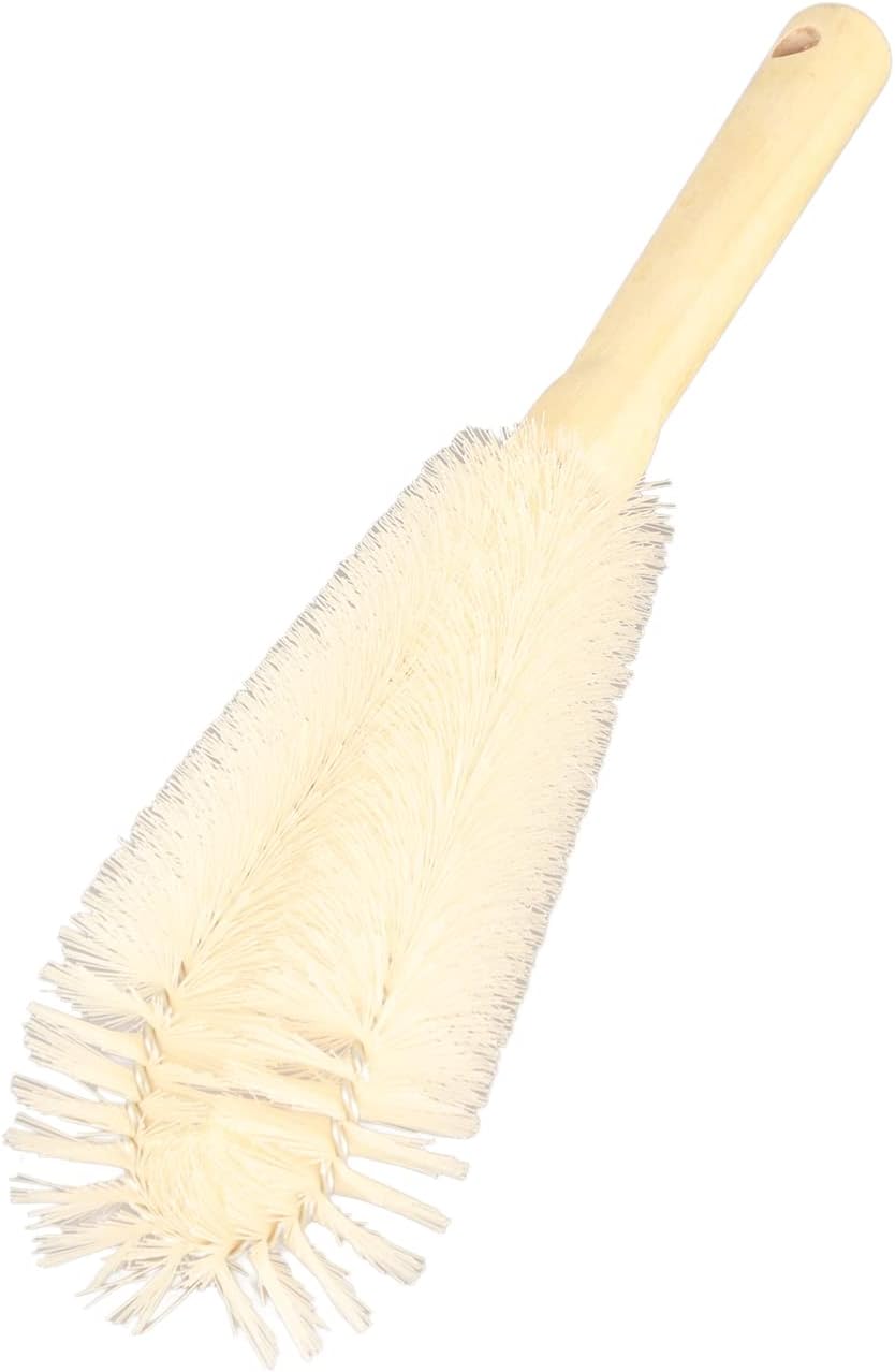 Cepillo limpiador de botellas con mango largo de madera, cepillo para botella de agua, cepillo de cocina para biberón, taza, jarra, tetera, botellas