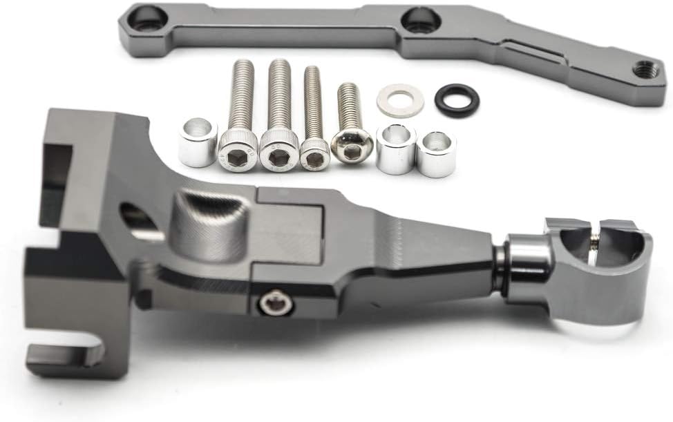 FXCNC Racing motocicleta CNC amortiguador de dirección estabilizador búfer kit de montaje compatible con MT-09 MT09 FZ09 FZ-09 (no Tracer)