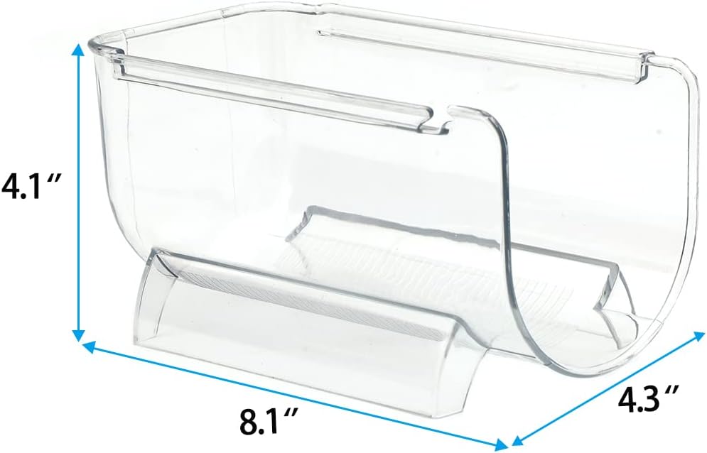 OKITCHEN Juego de 4 estantes de vino para refrigerador, organizador de almacenamiento de botellas de agua para gabinete, estante apilable para
