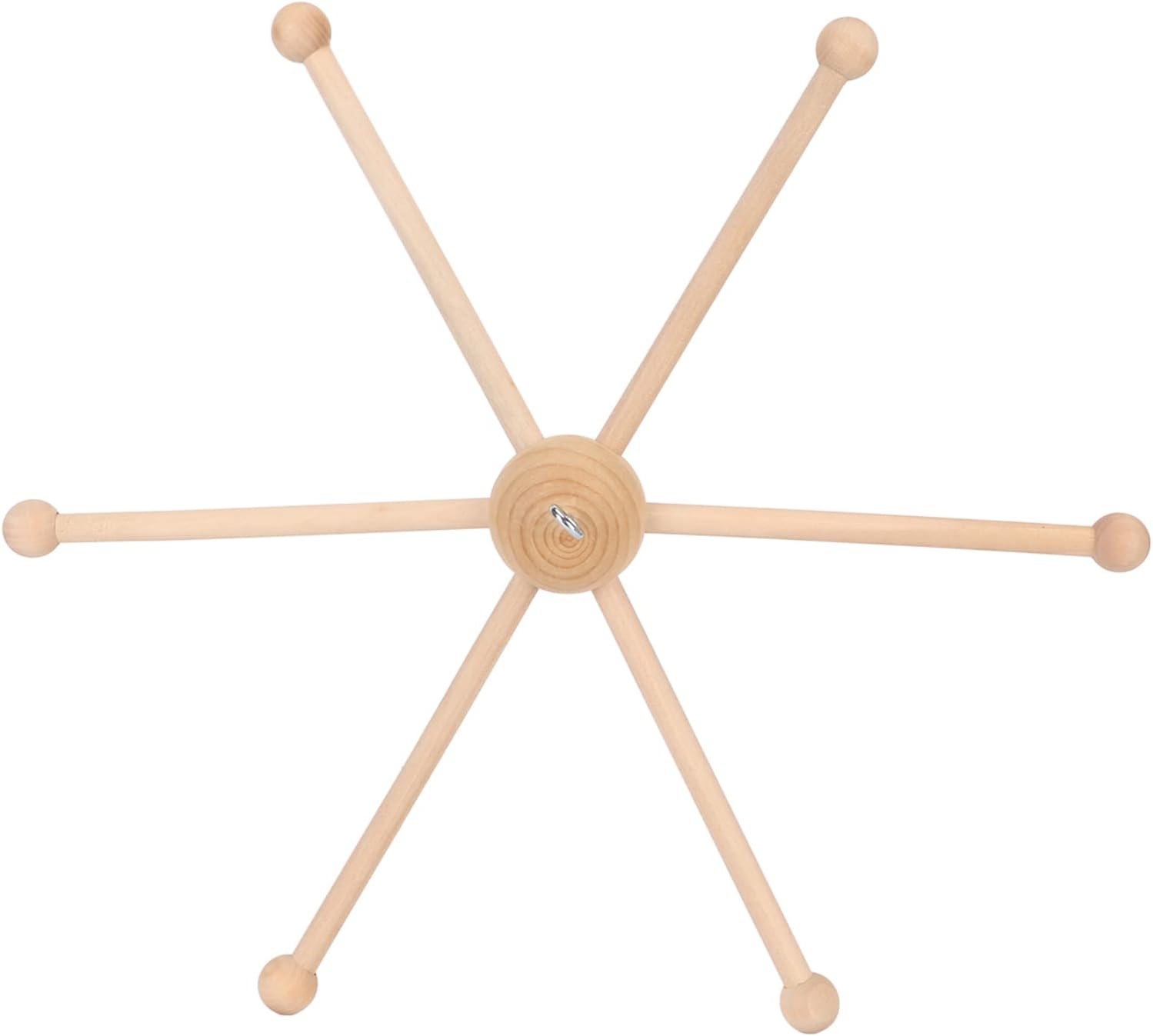 Colgador de cuna de bebé  Percha móvil de madera para colgar móvil de madera, marco colgante de cama, juguete de decoración de cama para campanilla