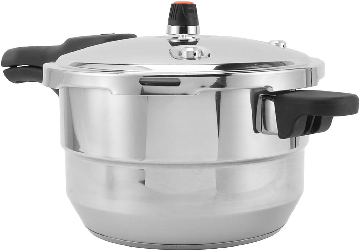 Olla a presión de acero inoxidable olla de cocción rápida con estante para vapor, diseño seguro para cocina casera (8L)